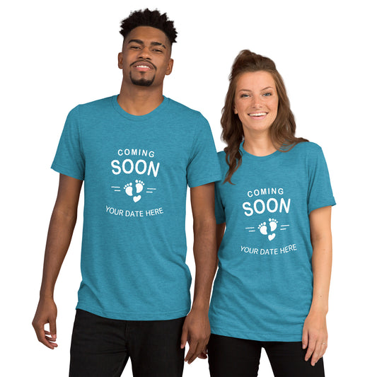 Baby Coming Soon Tee with Personalized Due Date