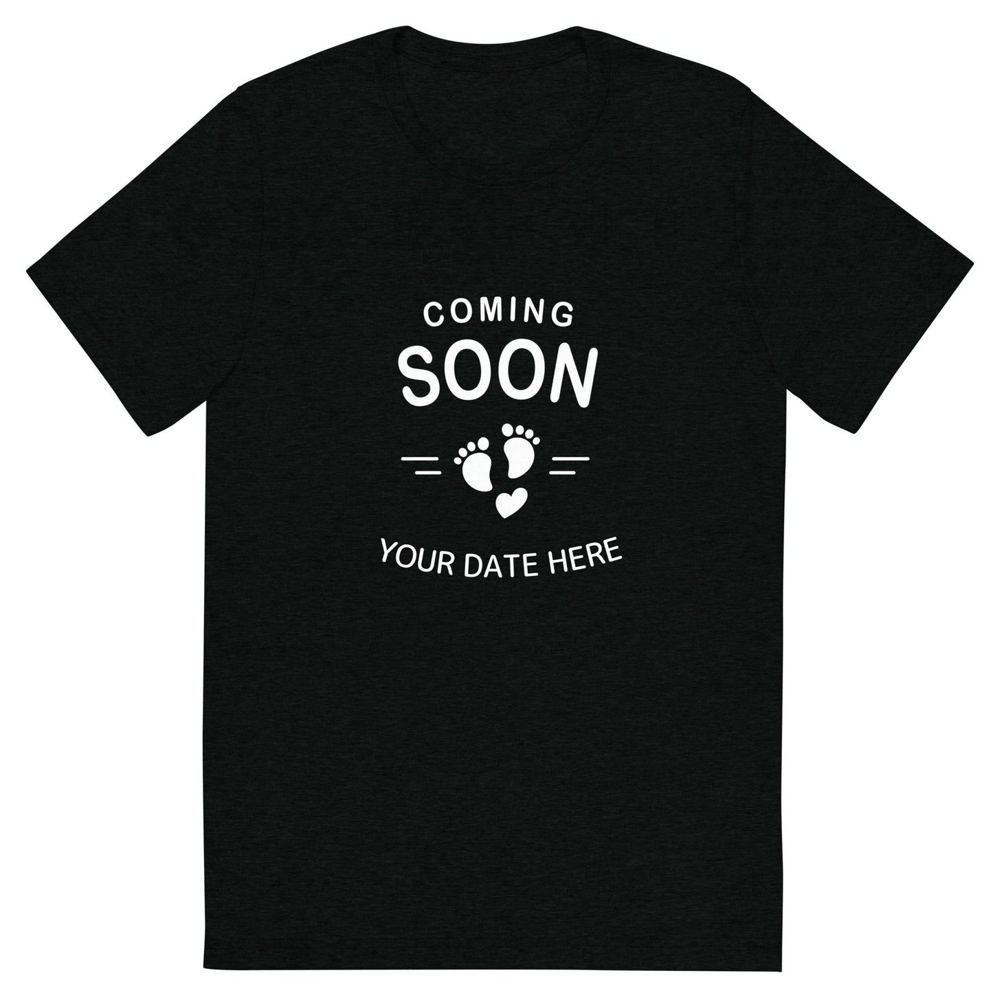 Baby Coming Soon Tee with Personalized Due Date