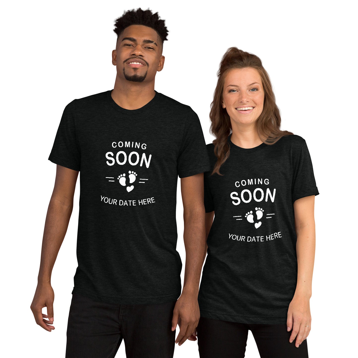 Baby Coming Soon Tee with Personalized Due Date